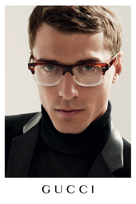 gucci men's glasses frame|gucci clear frame glasses men.